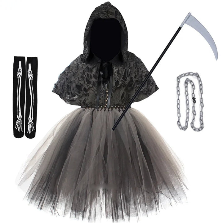 Children Girls Death Black Cloak