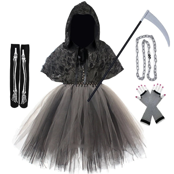 Children Girls Death Black Cloak