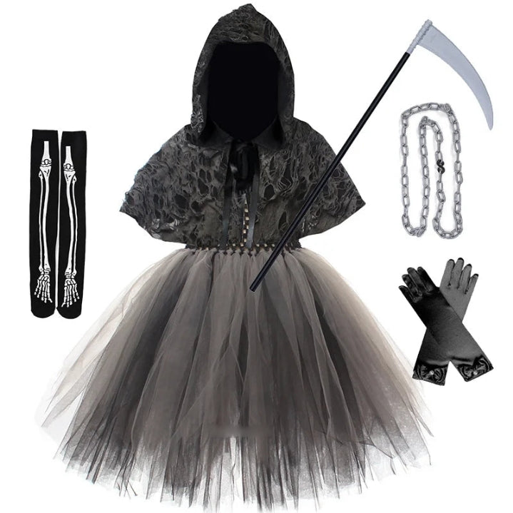 Children Girls Death Black Cloak