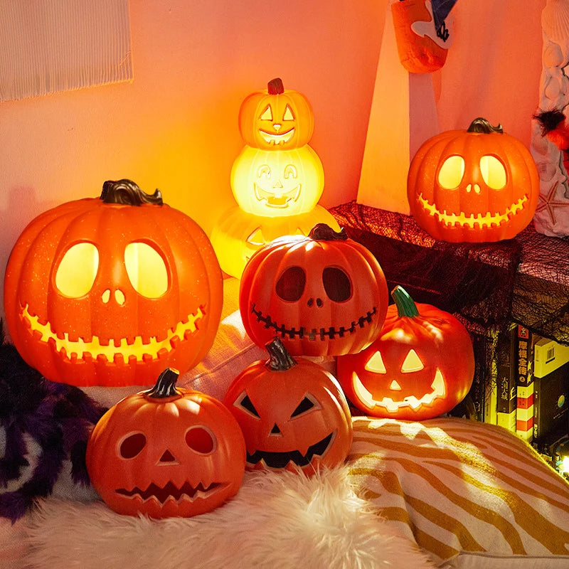 Pumpkin Lantern Plastic Halloween LED