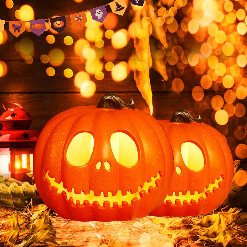 Pumpkin Lantern Plastic Halloween LED