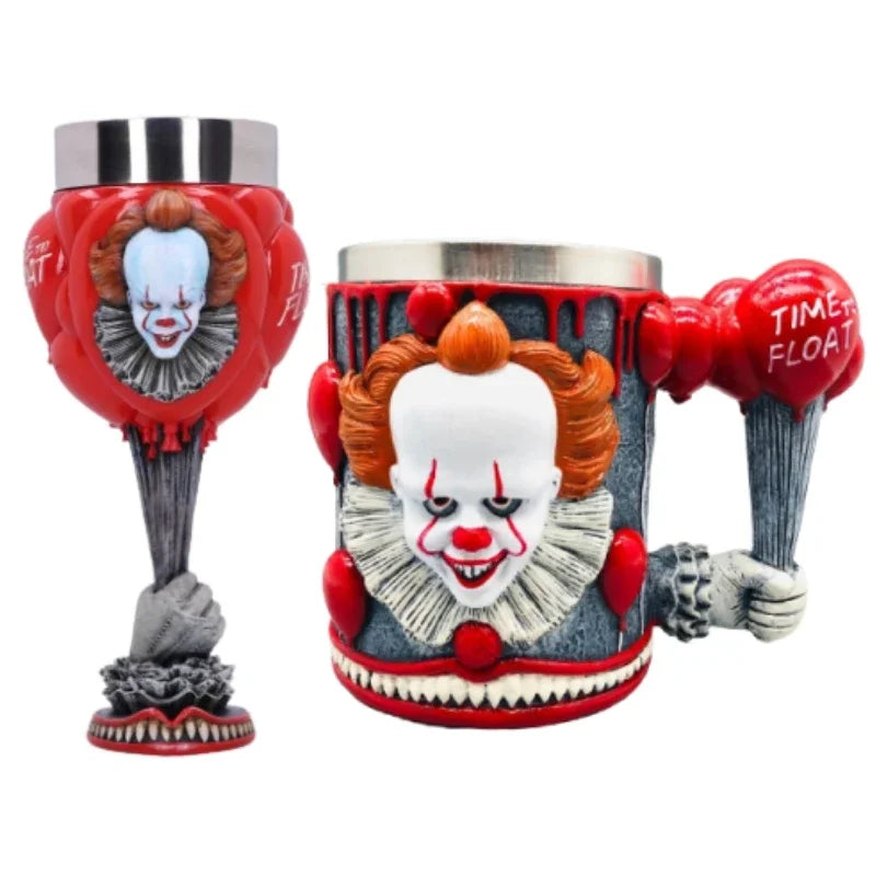 Clown Stainless steel Resin Cup