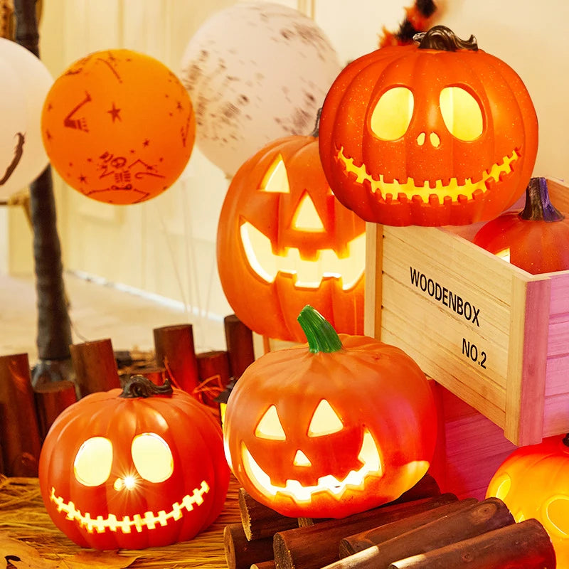 Pumpkin Lantern Plastic Halloween LED